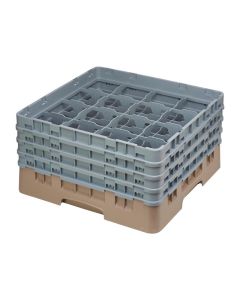 Cambro Camrack vaatwaskorf met 16 compartimenten max. glashoogte 21,5cm