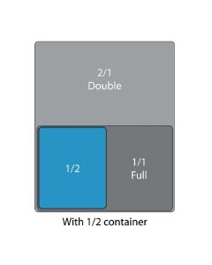 Cambro polycarbonaat bak GN 1/2 15cm