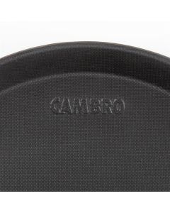 Cambro Camtread rond antislip glasvezel dienblad zwart 28cm