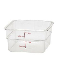 Cambro Camsquare vierkante polycarbonaat voedseldoos 1,9L