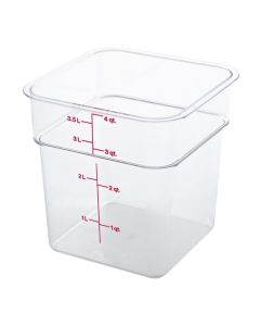 Cambro Camsquare vierkante polycarbonaat voedseldoos 3,8L