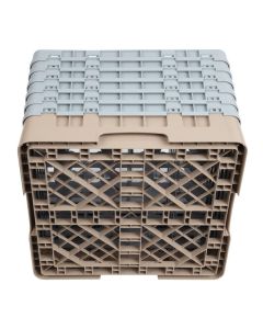 Cambro Camrack vaatwaskorf met 16 compartimenten max. glashoogte 29,8cm