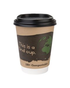 Fiesta Compostable composteerbare deksels voor 34cl koffiebekers (1000 stuks)