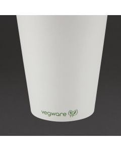 Vegware composteerbare koffiebekers wit 34cl