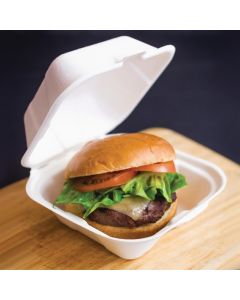 Vegware composteerbare bagasse hamburgerbakjes 15,2cm