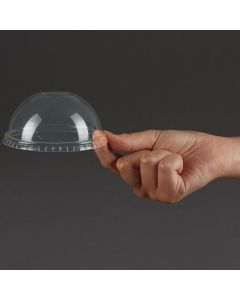 Vegware bolle deksels voor composteerbare frisdrankbekers 34cl en 45,5cl