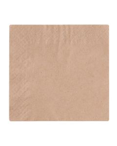 Vegware composteerbare ongebleekte cocktailservetten 24cm
