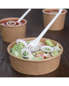 Fiesta Compostable ronde kraft saladeschaal 50cl