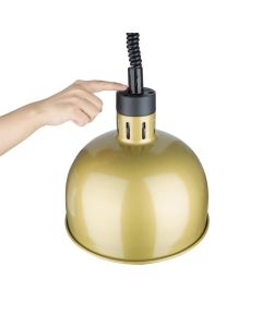 Buffalo brede uitschuifbare hittelamp goudkleur