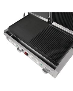 Buffalo dubbele contactgrill glad/groef