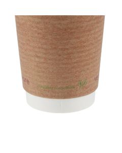 Vegware 79-serie dubbelwandige bekers composteerbaar 230ml (500 stuks)