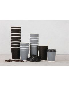 Fiesta Recyclable deksel zwart voor Fiesta Recyclable 340ml en 455ml koffiebekers (1000 stuks)