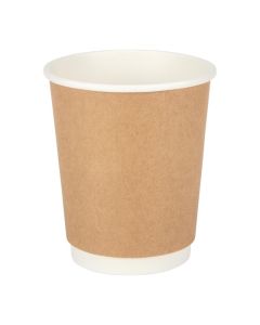 Fiesta Recyclable koffiebekers dubbelwandig kraft 225ml (25 stuks)