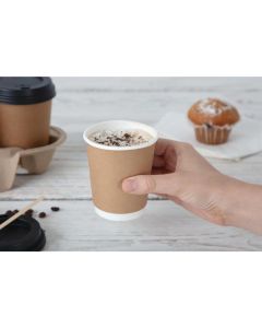 Fiesta Recyclable koffiebekers dubbelwandig kraft 225ml (25 stuks)