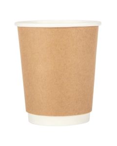 Fiesta Recyclable koffiebekers dubbelwandig kraft 225ml (25 stuks)
