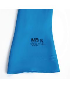 MAPA Vital 165 waterdichte handschoenen voor voedselbereiding blauw - L (1 paar)