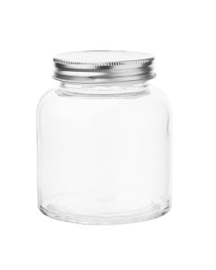 Vogue glazen voorraadpot met schroefdeksel 330ml (6 stuks)
