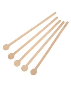 Fiesta Compostable biologisch afbreekbare houten cocktail roerstaafjes 20cm (100 stuks)