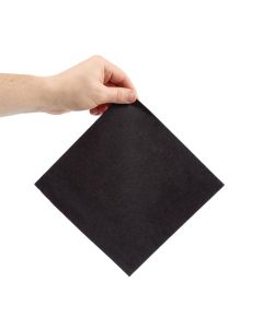 Fiesta Recyclable dinerservetten 1/4 vouw zwart 400mm (2000 stuks)
