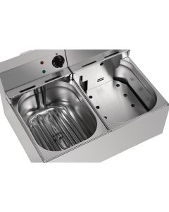Lincat tafelmodel dubbele friteuse LDF2 2x4L