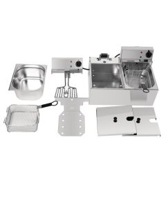 Lincat tafelmodel dubbele friteuse LDF2 2x4L