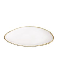 Olympia Kiln driehoekige borden krijtwit 230mm (6 stuks)