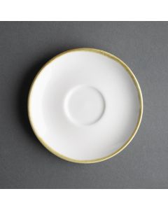 Olympia Kiln schotels voor 230ml kopjes krijtwit 140mm (6 stuks)