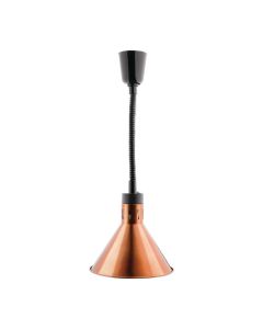 Buffalo verstelbare warmhoudlamp koper