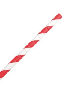 Fiesta Compostable composteerbare papieren buigrietjes rood (250 stuks)