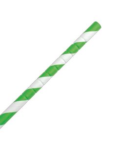 Fiesta Compostable composteerbare papieren buigrietjes groen (250 stuks)