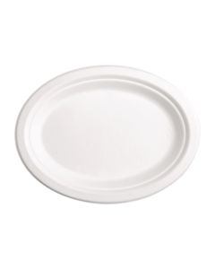 Fiesta Compostable composteerbare bagasse borden ovaal 316mm (50 stuks)