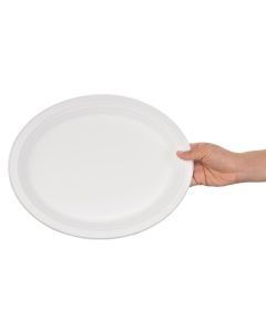 Fiesta Compostable composteerbare bagasse borden ovaal 316mm (50 stuks)