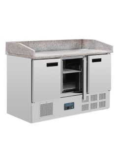 Polar G-serie pizza werkbank met granieten werkblad 368L