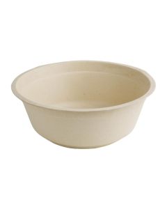 Fiesta Compostable composteerbare bagasse kommen rond bruin 950ml (50 stuks)