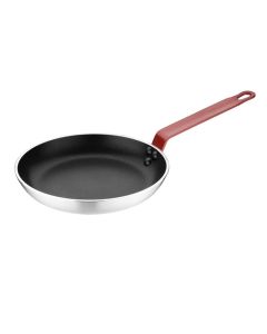 Hygiplas Teflon Platinum Plus anti-aanbak koekenpan 240mm rood handvat