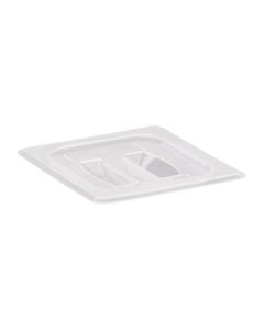 Cambro GN 1/6 polypropyleen deksel met handvat transparant