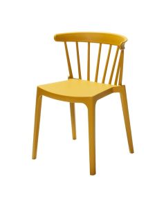 Windson polypropyleen stoelen okergeel (4 stuks)