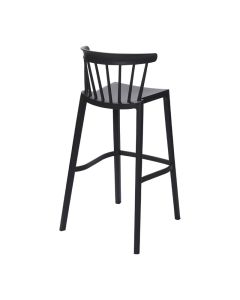 Windson polypropyleen stoelen antraciet (4 stuks)