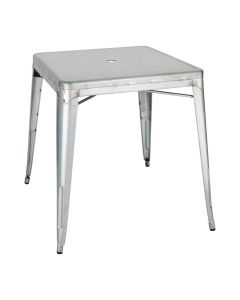 Bolero Bistro gegalvaniseerd stalen tafel vierkant 668mm