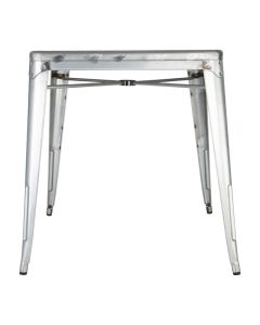 Bolero Bistro gegalvaniseerd stalen tafel vierkant 668mm