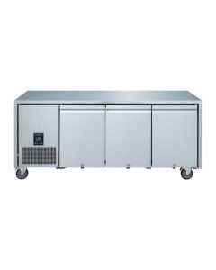 Polar U-serie driedeurs koelwerkbank 420L