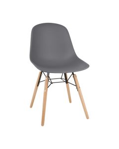 Bolero Arlo stoelen donkergrijs (2 stuks)