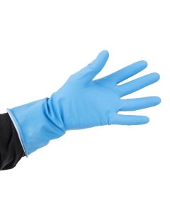 Jantex huishoudhandschoenen blauw L