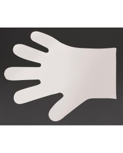 Vegware composteerbare handschoenen voor voedselbereiding wit - M (2400 stuks)