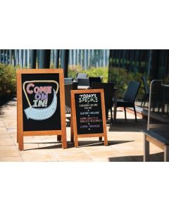 Olympia houten stoepbord 85x50cm