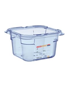 Araven ABS blauwe GN 1/6 voedseldoos 10cm diep