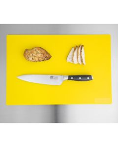 Hygiplas antibacteriële LDPE snijplank geel 450x300x10mm