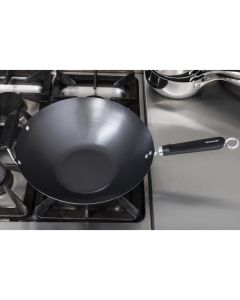 Anti-kleef inductie wok met platte bodem 35,5cm