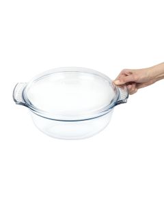 Pyrex ronde glazen casserole 3,75L